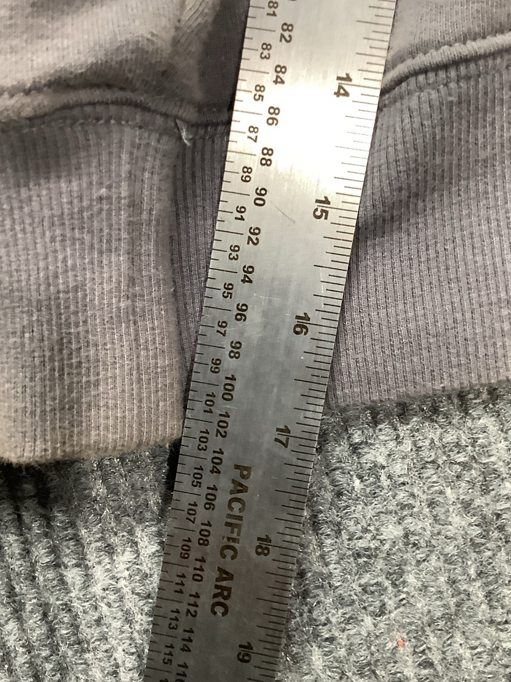 The North Face Men's Gray Crewneck Hoodie with Yellow Accent - Picture 4 of 4